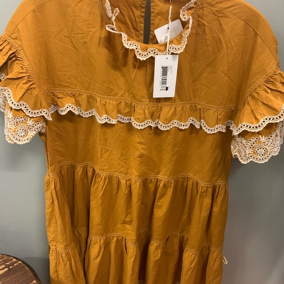 ๐ NWT Ulla Johnson Leonie Ochre Dress - Picture 13 of 16
